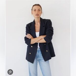 AYR Double Shot Blazer in Navy